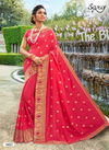 Saroj Jyotika Vichitra Silk Festive Wear Designer Wedding Saree Collection at Wholesale Price